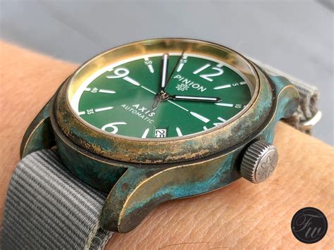 bronze watch patina|bronze watch aging.